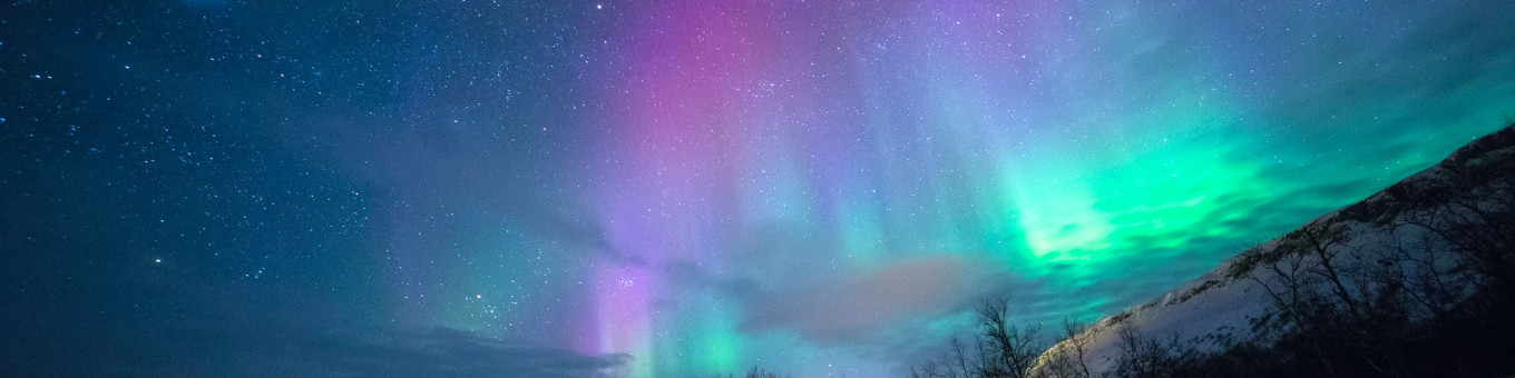 colourful sky on a winters day